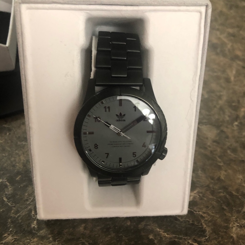 Black adidas watch